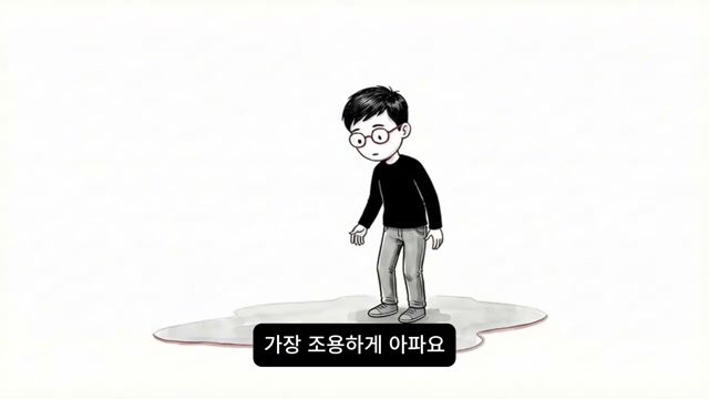 조용하게 아픈 감정을 표현한 장면