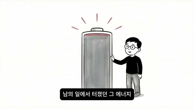 내 안의 에너지가 이미 차 있다는 장면