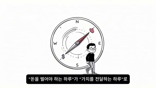 돈 버는 하루에서 가치 전달하는 하루로 바뀌는 나침반