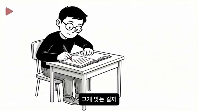 몰입해 글을 쓰는 인물