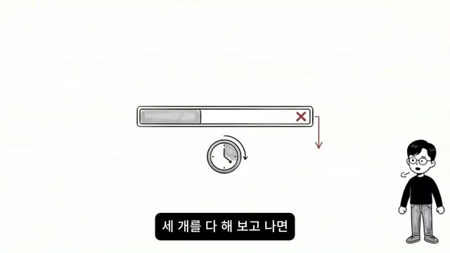 중도에 멈추는 진행바와 시계