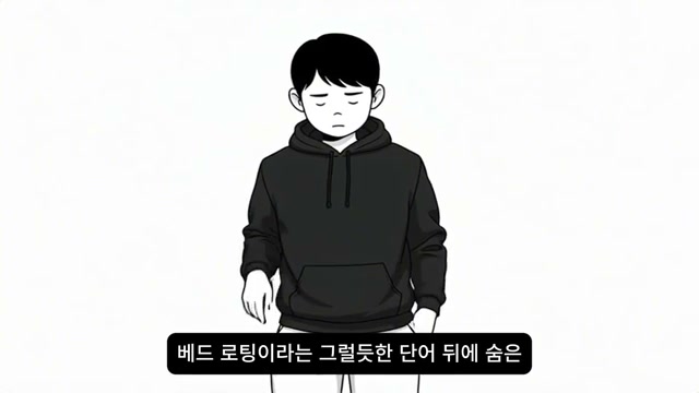 도입부의 무기력한 인물 일러스트