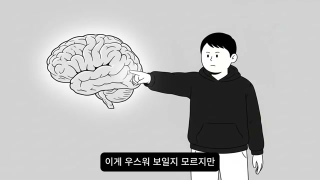 뇌를 가리키는 인물
