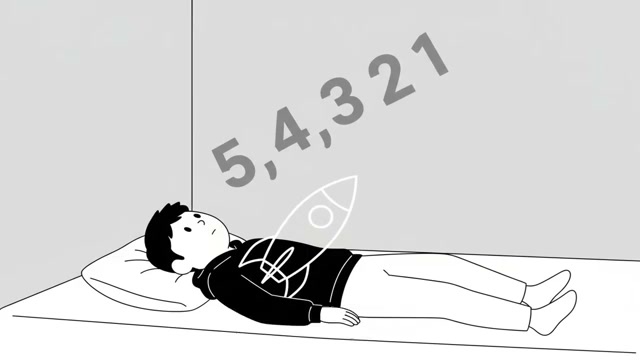 5,4,3,2,1 숫자와 로켓 그림